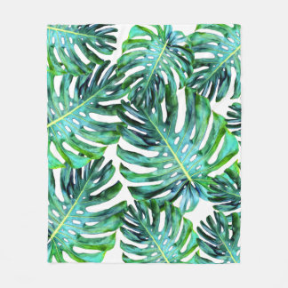 Manta Polar Hawaii Monstera Leaf Tropical Greenery Modern