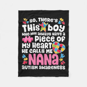 Manta Polar Hay un chico que me llama conciencia del autismo d