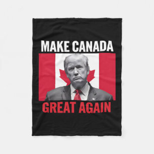 Manta Polar Haz Canadá Grande Otra Vez Divertido Trump Bandera