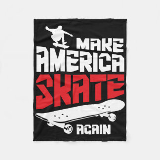 Manta Polar Haz que América patine de nuevo Skateboard Skatebo