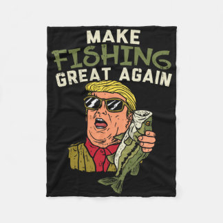 Manta Polar Haz Que La Pesca Sea Grande Otra Vez Trump Funny F