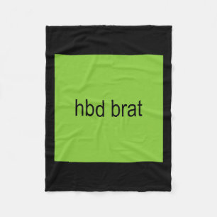 Manta Polar Hbd Brat Birthday Green Funny Meme Gen Z Adulto Us