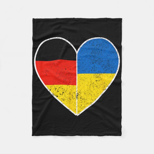 Manta Polar Heart Germany And Ukraine Solidarity Friendship Vi (Anverso)