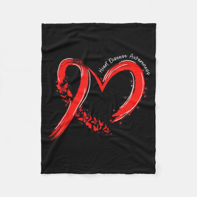 Manta Polar Heart Health Heart Disease Awareness Chd Mens Wome (Anverso)