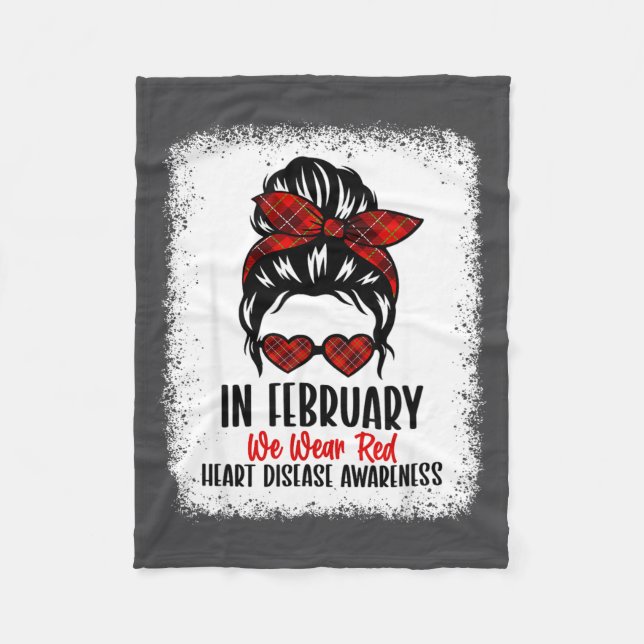 Manta Polar Heart Health Heart Disease Awareness Heartbeat Chd (Anverso)