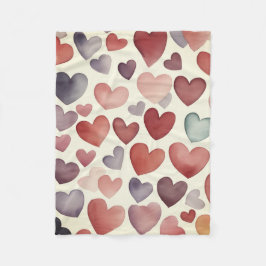 Manta Polar Heart to Hearts Fleece Blanket