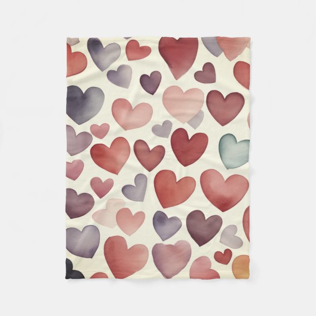Manta Polar Heart to Hearts Fleece Blanket (Anverso)