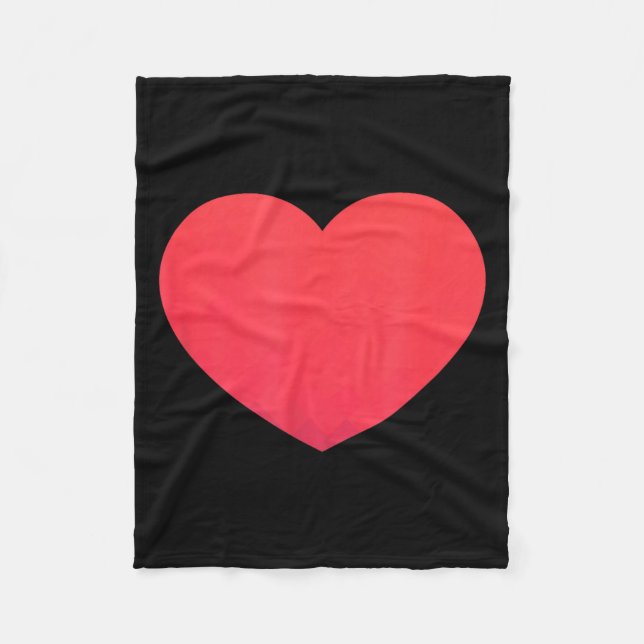 Manta Polar Heart Valentines Day Shirt - Graphic Novelty Love  (Anverso)