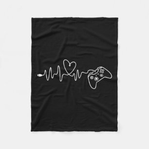 Manta Polar Heartbeat - Juego De Juegos De Consola Lover Pc Vi