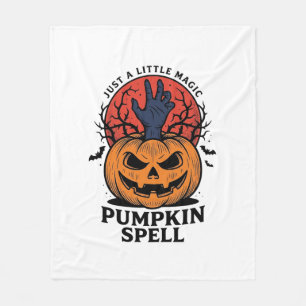 Manta Polar Hechizo de calabaza vintage Halloween Bruja Arte d