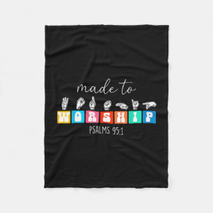 Manta Polar Hecho para adorar asl lenguaje de señas americano