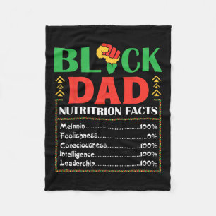 Manta Polar Hechos Nutricionales del Padre Negro Africano Cons