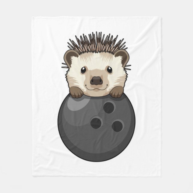 Manta Polar Hedgehog en el Bowling con bolas (Anverso)