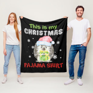 Manta Polar Hedgehog Esta Es La Camisa Pajama De Mis Navidades