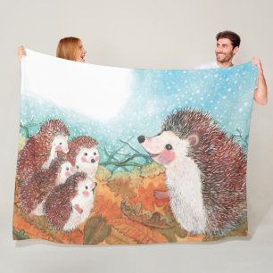 Manta Polar Hedgehogs hablando entre sí Ilustracion