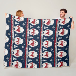 Manta Polar Hedgehogs with Scarves fleece blanket