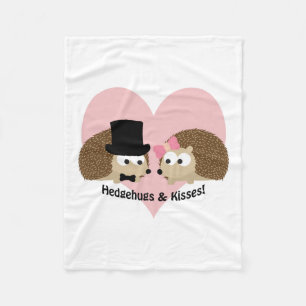 Manta Polar Hedgehugs and Kisses Hedgehog Pareja