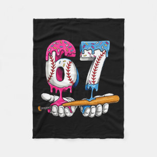 Manta Polar Helado de béisbol 67 que gotea seis siete niños di