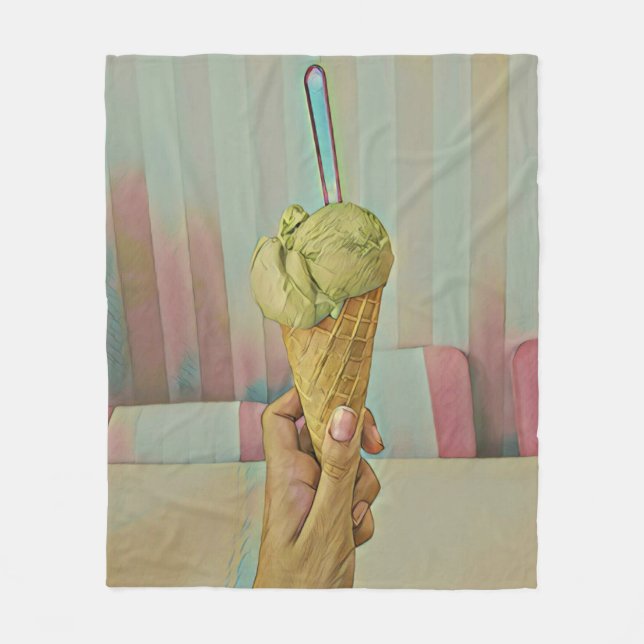 Manta Polar Helado de chocolate (Anverso)