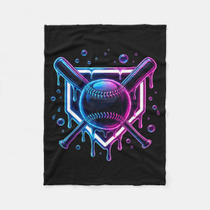 Manta Polar Helado de goteo de béisbol Murciélago Niños 