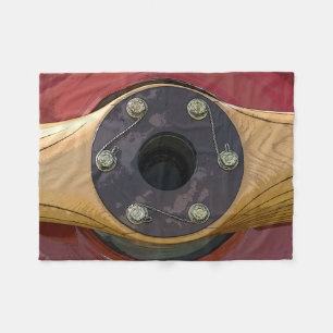 Manta Polar Hélice de madera para aviones rojos