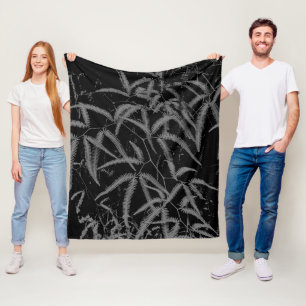 Manta Polar Helicóptero gris con almohada de fondo negro funda