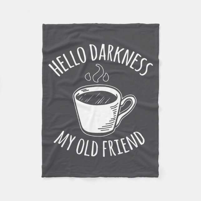 Manta Polar Hello Darkness My Old Friend Coffee  (Anverso)