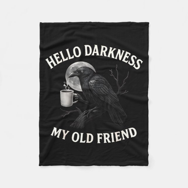 Manta Polar Hello Darkness My Old Friend Crow Coffee Soky Hall (Anverso)