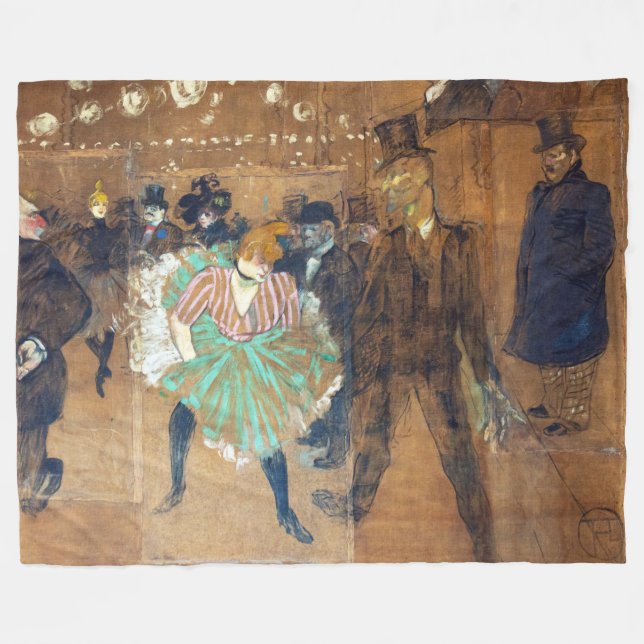 Manta Polar Henri de Toulouse-Lautrec - Danza en la Roque (Frente (Horizontal))