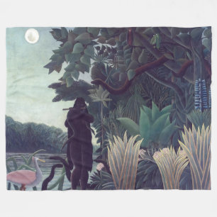 Manta Polar Henri Rousseau - El encantador de serpientes