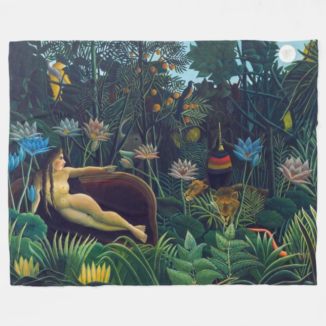 Manta Polar Henri Rousseau - El sueño / Le Reve (Frente (Horizontal))