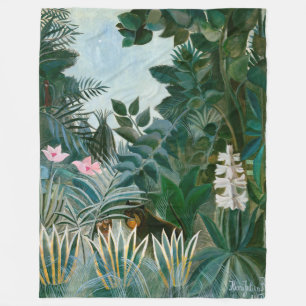 Manta Polar Henri Rousseau - La jungla ecuatorial