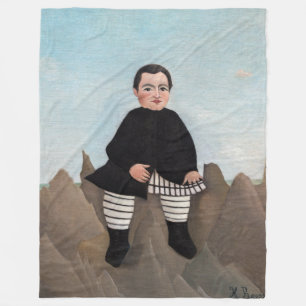 Manta Polar Henri Rousseau - Niño sobre las rocas