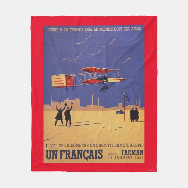 Manta Polar Henry Farman vuela en Issy-les-Moulineaux (Anverso)