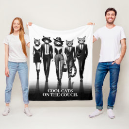 Manta Polar Hep Cat Runway Modelos caminando por la pasarela