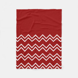 Manta Polar Herbstfarben rot und weiß