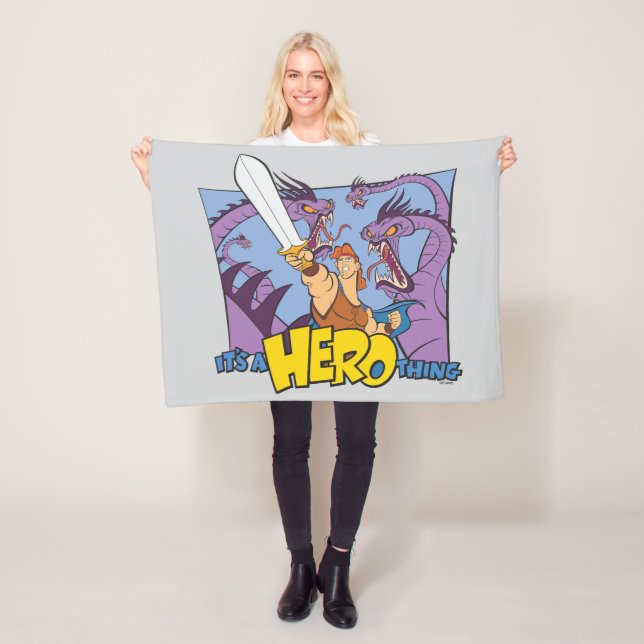 Manta Polar Hercules vs Hydra - It's a HERO Thing Fleece Blank (In situ)