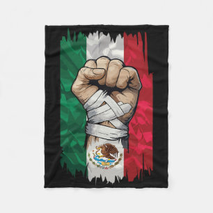 Manta Polar Herencia de Puño de Boxeo Mexicano