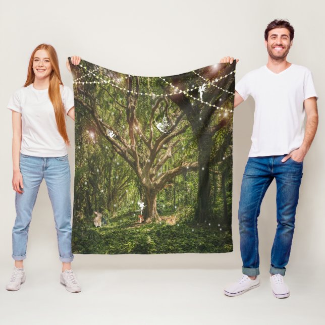 Manta Polar Herencias Forestales Encantadas Bunny Mushrooms (In situ)