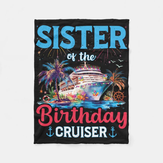 Manta Polar Hermana De Birthday Cruiser Funny Cruise Birthd (Anverso)