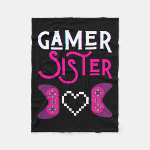 Manta Polar Hermana Juega Video Game Funny Sisters Gaming Sis