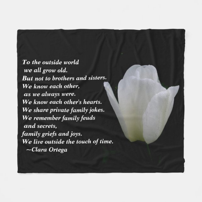 Manta Polar Hermano / cumpleaños de la hermana (Frente (Horizontal))