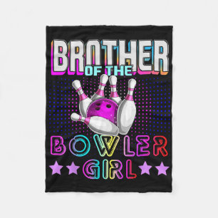 Manta Polar Hermano De La Bola De La Familia Del Chica Bowler