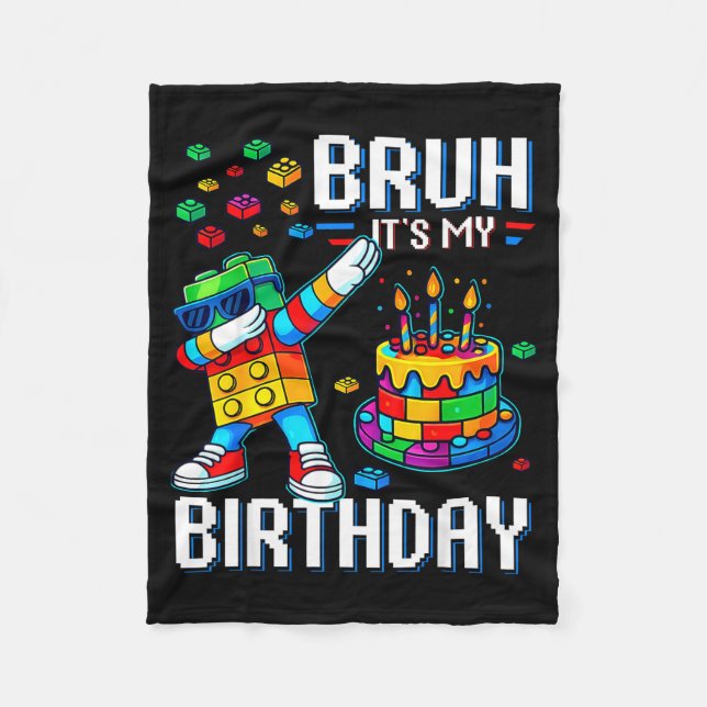 Manta Polar Hermano Es Mi Cumpleaños Maestro Constructor Hacie (Anverso)