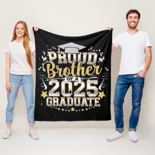 Manta Polar Hermano Orgulloso De Un Graduado De 2025 Graduació