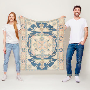 Manta Polar Hermosa Alfombra Kilim Antigua Oriental