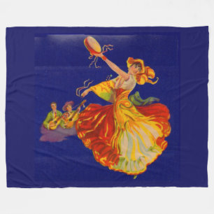 Manta Polar hermosa bailarina española