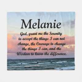 MANTA POLAR HERMOSA BLANQUETA PERSONALIZADA DE REZO DE SERENID