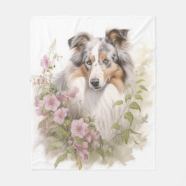 Manta Polar Hermosa Blue Merle Sheltie