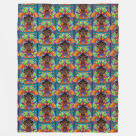 Manta Polar Hermosa Chica mariposa